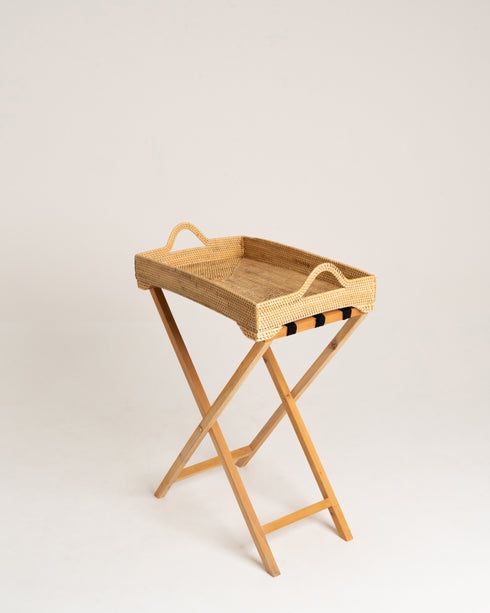 Rattan Butlers Tray - Natural - Coastal Villa Homeware