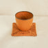 Rattan Square Coasters - Honey Brown - Coastal Villa Homeware