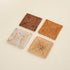 Rattan wicker square coasters 4 colours