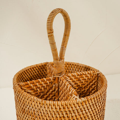 Spatula Storage - Honey Brown - Coastal Villa Homeware