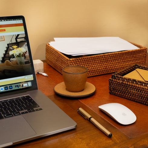 Brown Cappuccino Cup - Coastal Villa Homeware