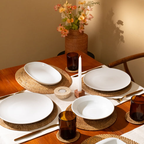 Amber Recycled Tumblr Glass - Coastal Villa Homeware