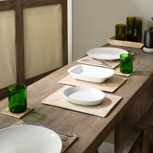 Green Recycled Tumblr Glass - Coastal Villa Homeware