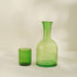 Carafe with glass lid - Green and Amber - Coastal Villa Homeware