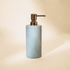 Zeolite stone soap dispenser with coffee metal pump