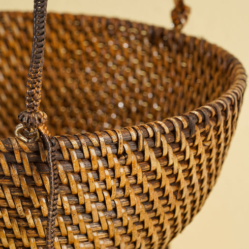 Close up of single basket with connection