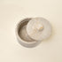 Round Marble Canister For Holding Kitchen Essentials - Coastal Villa Homeware