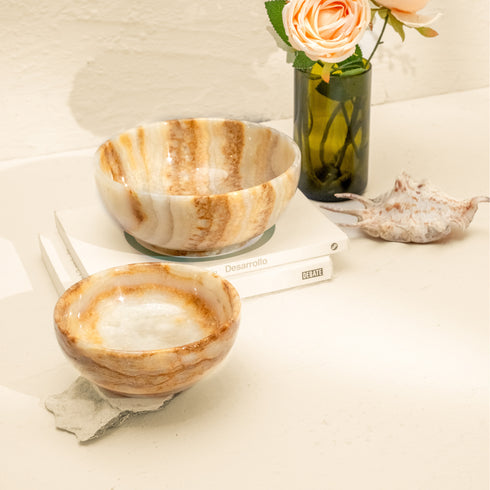 Marble Decorative Bowls | Handcrafted Premium Marble Stone - Coastal Villa Homeware