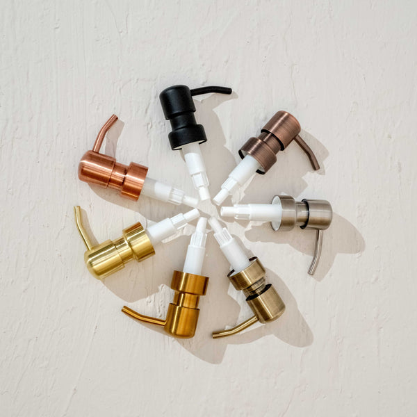 Stainless Steel Metal Soap Dispenser Pump - 7 Colours