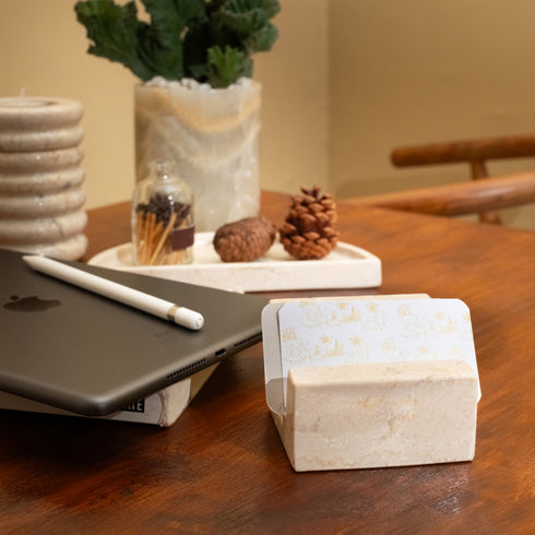 Black marble file holder lifestyle desk organiser genuine stone