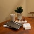 Beige marble file holder lifestyle desk organiser genuine stone