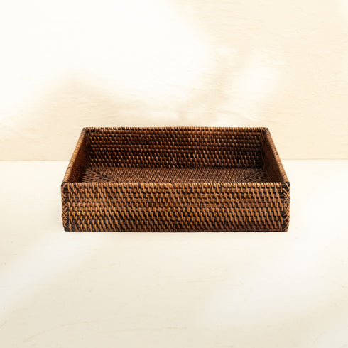 Rattan A4 Paper Tray - Coastal Villa Homeware