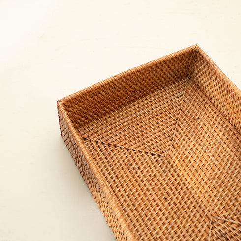 Rattan A4 Paper Tray - Coastal Villa Homeware