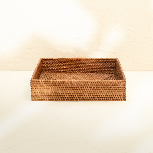 Rattan A4 Paper Tray - Coastal Villa Homeware