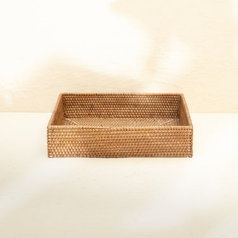 Rattan A4 Paper Tray - Coastal Villa Homeware