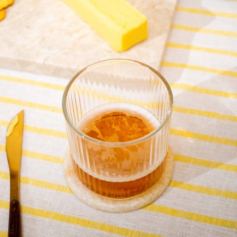 Handmade Real Marble Drink Coasters – 3 Shapes, 4 Natural Colours - Coastal Villa Homeware