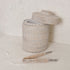 Rattan Insulated Ice Bucket with Tongs - 3 colours - Coastal Villa Homeware