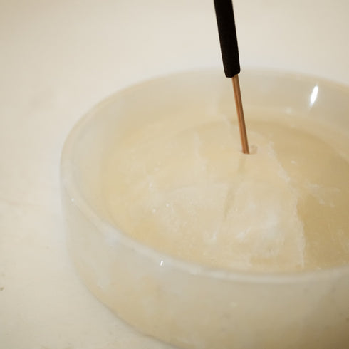 Onyx Incense Holder Marble - Coastal Villa Homeware