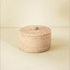Round small lidded basket - Coastal Villa Homeware