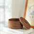 Round small lidded basket - Coastal Villa Homeware