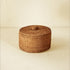 Round small lidded basket - Coastal Villa Homeware