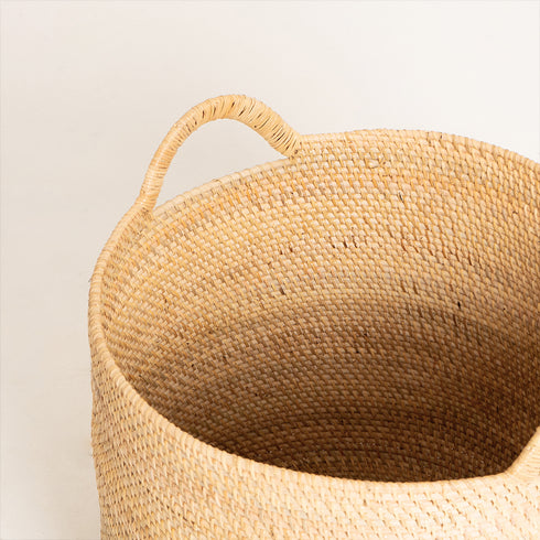 Rattan Laundry Basket | luxury laundry baskets - Coastal Villa Homeware
