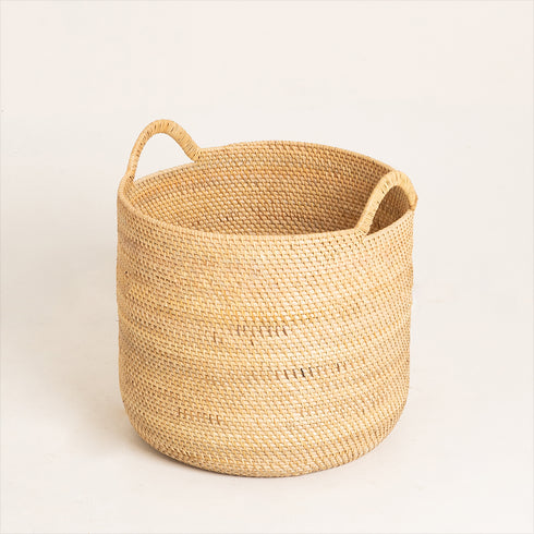 Rattan Laundry Basket | luxury laundry baskets - Coastal Villa Homeware