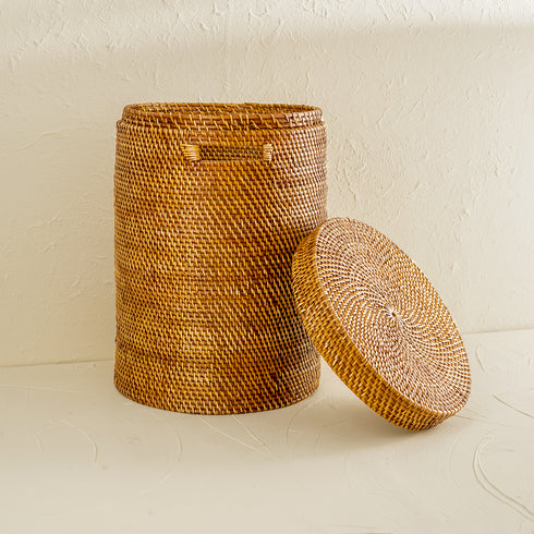 Rattan Woven Laundry Basket (Copy) - Coastal Villa Homeware