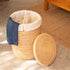 Rattan Woven Laundry Basket With Liner and Wheels Options - Coastal Villa Homeware