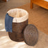Rattan Woven Laundry Basket With Liner and Wheels Options - Coastal Villa Homeware