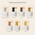 Choose your pump finish: satin brushed silver, matt black, coffee, antique brass, antique copper, satin gold and Ti gold