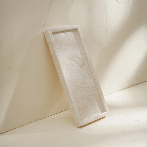 Rectangular Marble Styling Tray - Coastal Villa Homeware