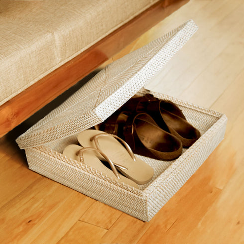 Wicker Under Bed Storage in 4 Beautiful colours - Coastal Villa Homeware