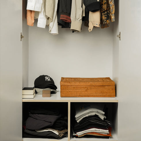 Wicker Under Bed Storage in 4 Beautiful colours - Coastal Villa Homeware