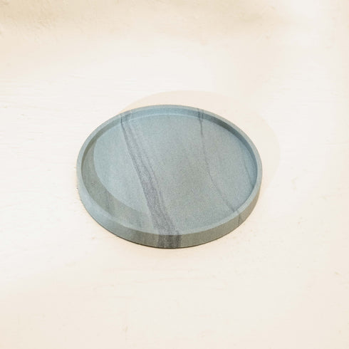 Light blue stone bathroom accessories 7 piece luxury spa set