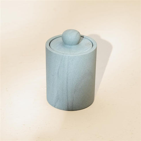 Light blue stone bathroom set styled luxury spa genuine stone