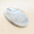 Carrara marble bathroom set close up genuine stone luxury spa