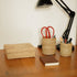 Rattan Pen Holder Set with Box - 5 Colours Available - Coastal Villa Homeware