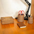 Rattan Pen Holder Set with Box - 5 Colours Available - Coastal Villa Homeware