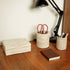 Rattan Pen Holder Set with Box - 5 Colours Available - Coastal Villa Homeware