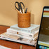 Pen and pencil holder rattan pot - Coastal Villa Homeware