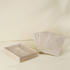 White wash rectangular rattan placemats with holder texture