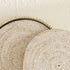 White wash round rattan placemats with holder lifestyle