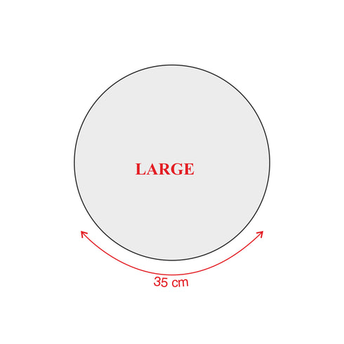 Round Rattan Placemats - White Wash - Coastal Villa Homeware