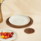 Spiral Rattan woven Placemats with holder - Dark Brown - Coastal Villa Homeware