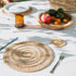 Spiral Rattan woven Placemats with holder - Natural - Coastal Villa Homeware
