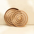 Spiral Rattan woven Placemats with holder - Natural - Coastal Villa Homeware
