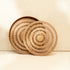 Natural spiral rattan placemats with holder lifestyle