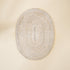 Oval Rattan Dinning Placemats - White Wash - Coastal Villa Homeware