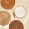 Round Rattan Table Placemats – 3 Sizes | 4 Colours | Rustic Style - Coastal Villa Homeware